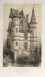 ...pl. 63, tidligere herregård De La Fosse Saône et Loire, 1860.