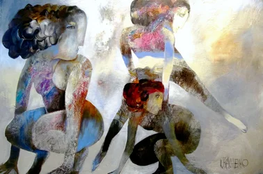 Fargerike abstrakte figurer