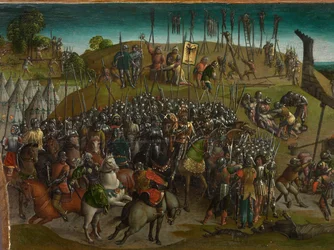 Erobringen av Jerusalem av Titus (predella)