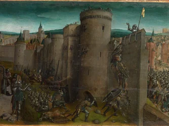 Erobringen av Jerusalem av Titus (predella)