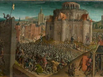 Titus' erobring av Jerusalem (olje på panel) (detalj av 470981)