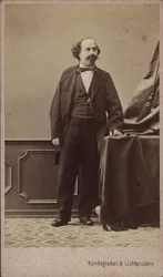 Portrett av fiolinisten og komponisten Moritz Kässmayer 1831-1884, ca 1865.