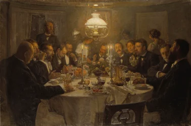 En samling av kunstnere, 1903