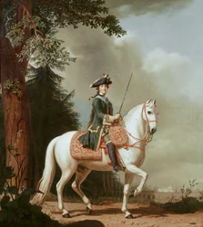 Tsarina Katarina II til hest, etter … (maleri på lerret)