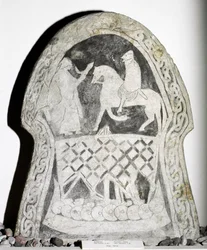 Runestein med rytter, 7.-8. århundre