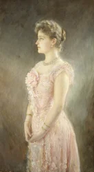 Portrett av keiserinne Alexandra Fyodorovna av Russland 1872-1918, kona til tsar Nicholas II, 1901