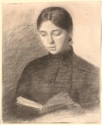 Kunstnerens søster Anna Reading
