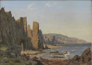 En steinete kyst. Rø, Bornholm