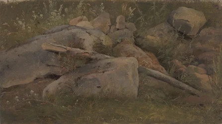 Studie av en steinhaug