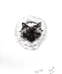 Babyball, 2015, (blekk på papir)