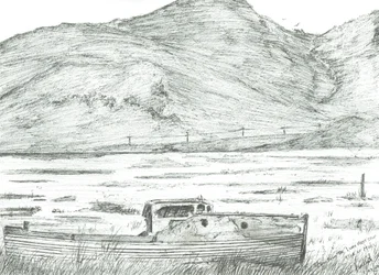 Båt på tørt land, Isle of Mull, 2007