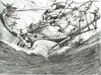Storm Creators Arcticic Ocean, 2017, (blekk på papir)