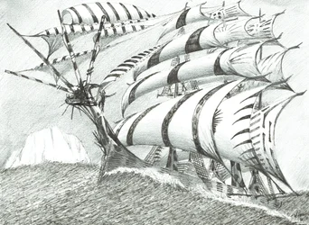 Storm Creators Cosmonauts Sea, 2017, (blekk på papir)