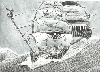 Storm Creators Irish Sea, 2017, (blekk på papir)