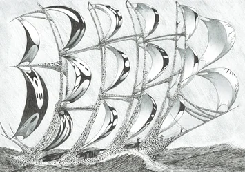 Storm Creators Laccadive Sea, 2017, (blekk på papir)