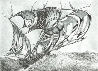 Storm Creators Sargasso Sea, 2017, (blekk på papir)
