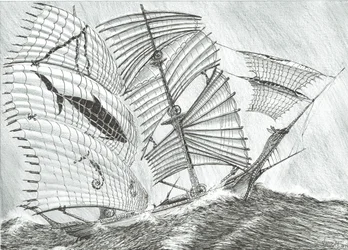 Storm Creators Savu Sea, 2017, (blekk på papir)