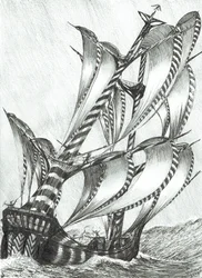 Storm Creators Solomon Sea, 2017, (blekk på papir)