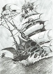Storm Creators Timor Sea, 2017, (blekk på papir)
