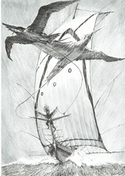 Storm Creators Wandel Sea, 2017, (blekk på papir)