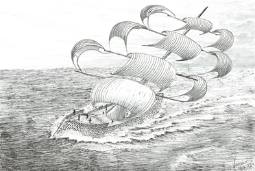 Storm Creators Yathkyed, 2023 (blekk og blyant på papir)