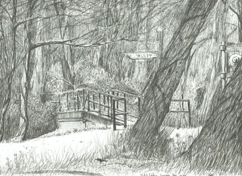 Den gamle metallbroen, Bramhall park, 2004