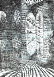 side 23, The Castle in the Forest of Findhorn, 2006, (blekk på papir)