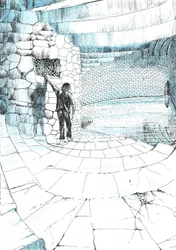 side 39, The Castle in the Forest of Findhorn, 2006, (blekk på papir)