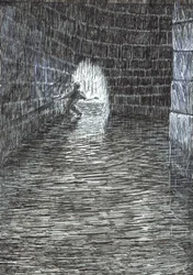 side 47, The Castle in the Forest of Findhorn, 2006, (blekk på papir)