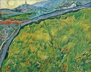 Innelukket hveteåker med stigende sol, 1889.