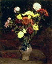 Stilleben av blomster