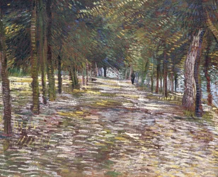The Avenue ved Park of Voyer-d"Argenson i Asnieres, 1887