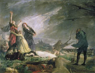 Begravelse på La Moncloa i mai 1808 (olje på lerret)
