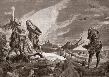 Den spanske uavhengighetskrigen (1808-1814). Begravelse i La Moncloa, Madrid 3. mai