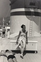 Et par om bord på cruiseskipet «Oceania», fra albumet «At the Edge of Oceania 28. juli til 10. august 1935»
