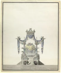 Katafal for keiserinne Katarina den store 1729-1796, 1796