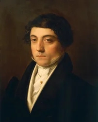 Italia, Milano, Portrett av den italienske komponisten Gioacchino Rossini (1792 - 1868), ca. 1830