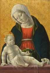 Madonna og barn, ca 1460-1470 (tempera og bladgull på panel)