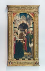 Presentasjon av Jesus ved templet, ca. 1470 (tempera på panel)