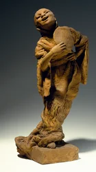 Sanger, av Vincenzo Gemito (1852-1929), terrakotta statuer, Italia