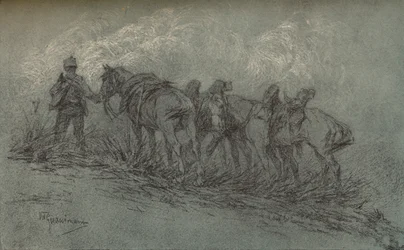 Kritstudie av Vittorio Guaccimanni, c1900