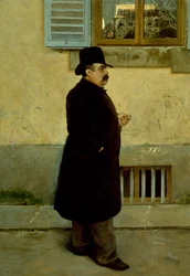 Portrett av Yorick av Vittorio Matteo Corcos (1859-1933), olje på lerret, 200x140 cm