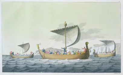 Fleet of William the Conqueror, 1066, plate 8 fra 