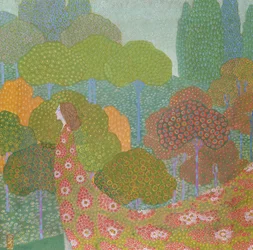 Vår, ca. 1911 (tempera og gull på lin)