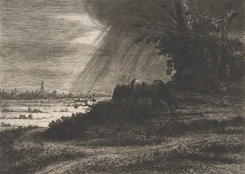 Landskap med storm, 1700-begynnelsen av 1800-tallet.
