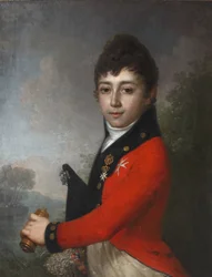Portrett av baron Alexey Nikolaevich Serdobin 1790-1834 som barn.