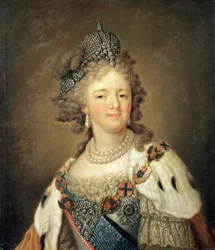 Portrett av keiserinne Maria Fyodorovna (1759-1828)