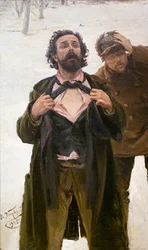 Studie til maleriet Den blodige søndagen, 22. januar 1905, 1905