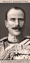 H.S.H. Prins Alexander av Teck, 1908.