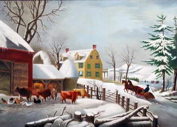 Vintermorgen 1868 (olje på lerret)